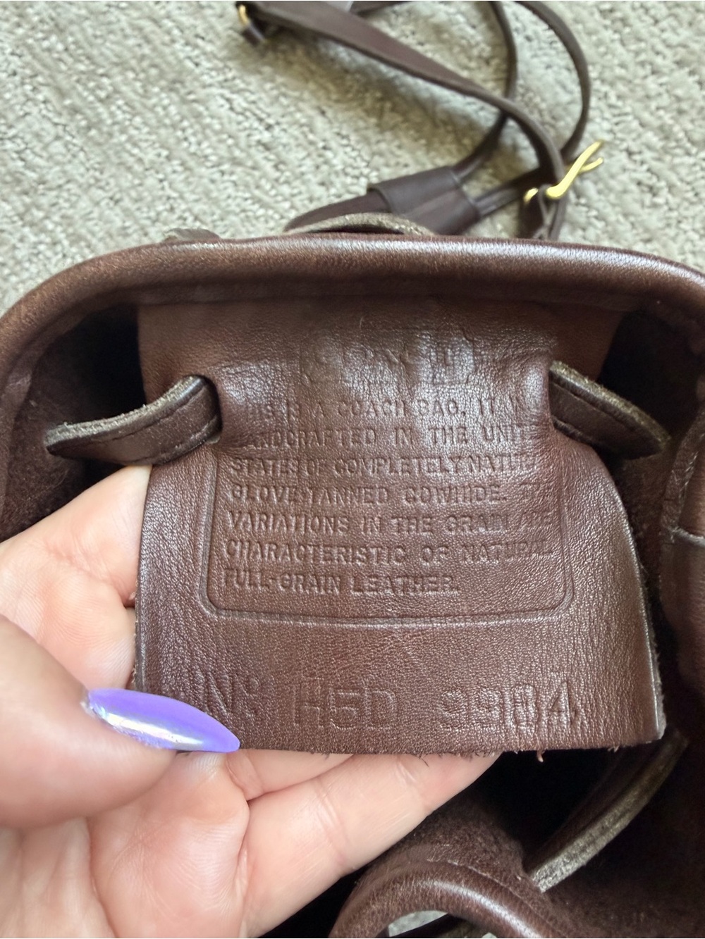 Coach Vintage Small Bixby Sling in Mahogany (9984) - Picture 6 of 11
